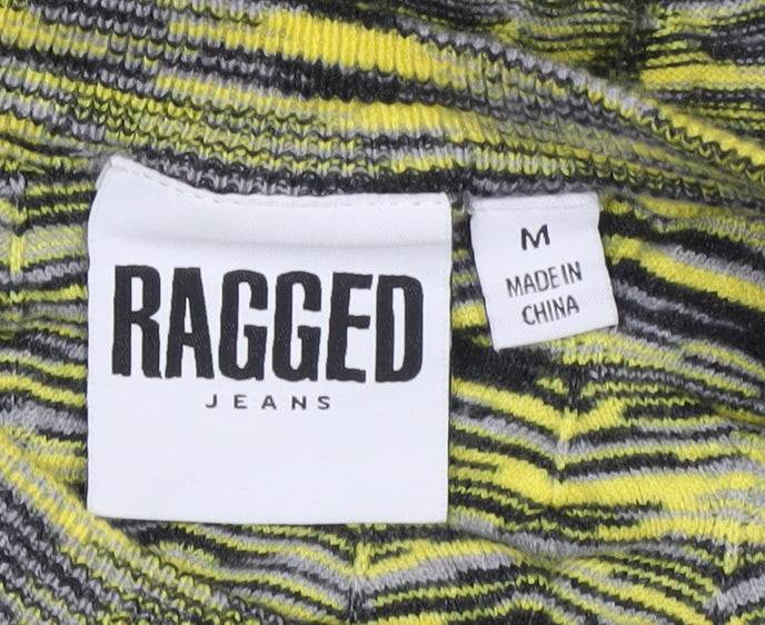Ragged Jeans Men’s Multicoloured Striped Knit Crew Neck Jumper M