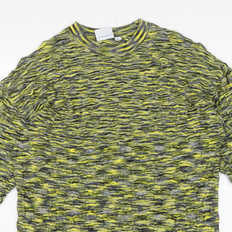 Ragged Jeans Men’s Multicoloured Striped Knit Crew Neck Jumper M