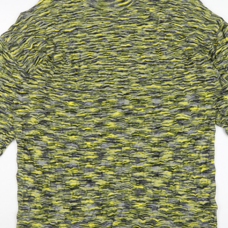 Ragged Jeans Men’s Multicoloured Striped Knit Crew Neck Jumper M