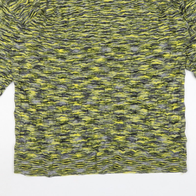 Ragged Jeans Men’s Multicoloured Striped Knit Crew Neck Jumper M