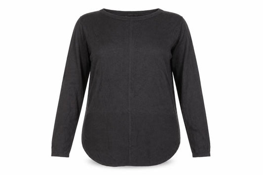Laura Ashley Women Brown UK 10 Cashmere Blend Long Sleeve Tunic Jumper