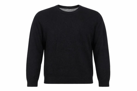 Maine New England Men’s Black M Cotton Crew Neck Pullover Jumper