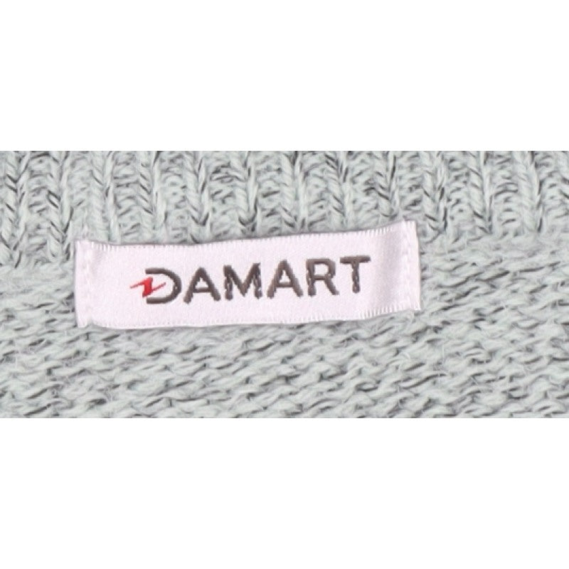 Damart Women Mint Green UK 18/20 Cable Knit Round Neck Pullover Jumper