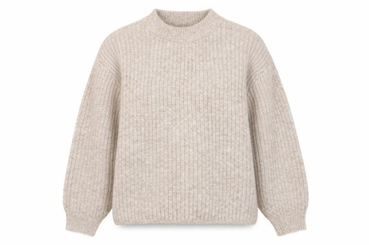 ASOS Design Women’s Beige S Chunky Knit High Neck Jumper