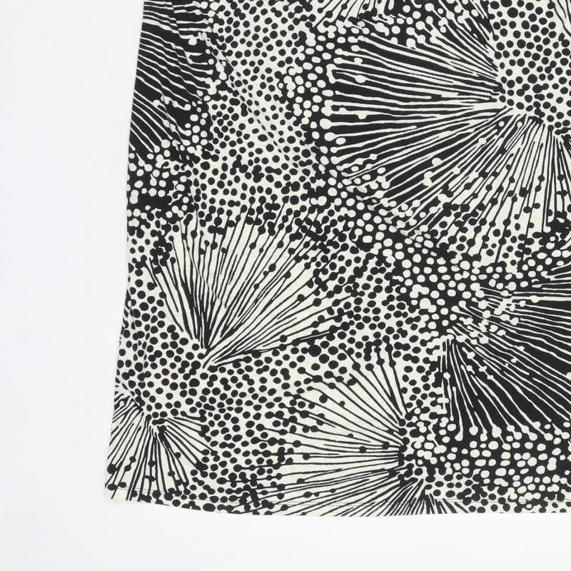 Marks & Spencer Women Black UK 20 Geometric Shift Dress