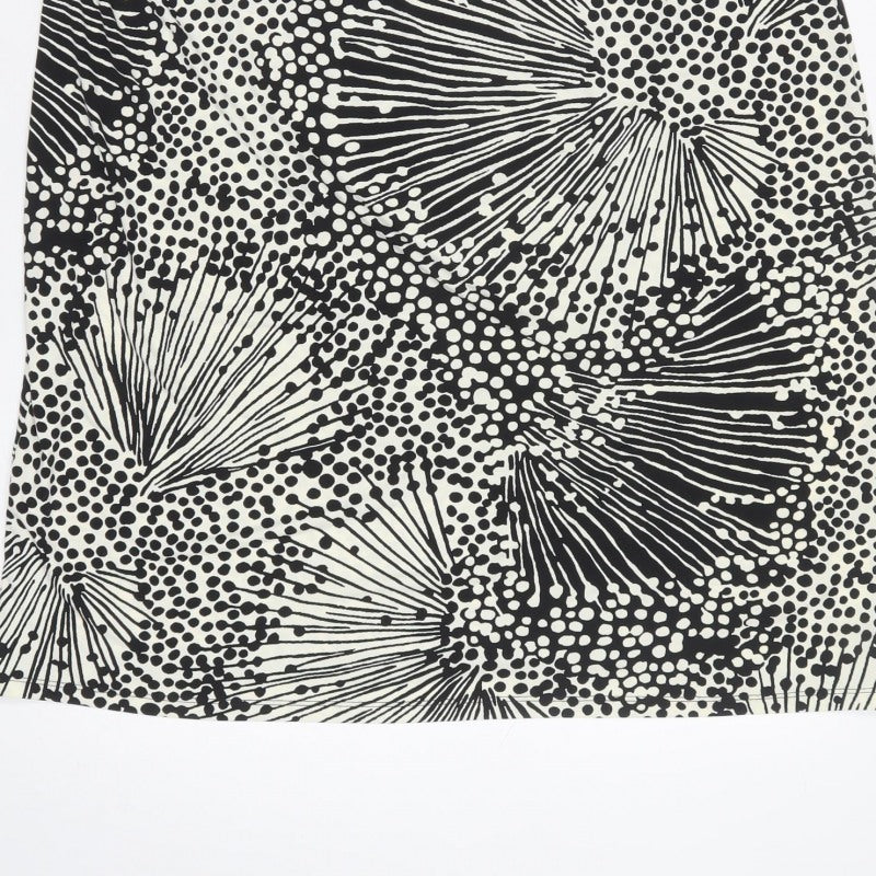 Marks & Spencer Women Black UK 20 Geometric Shift Dress