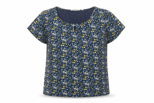 Seasalt Cornwall Women’s Blue Floral UK 16 Bamboo Viscose Blouse