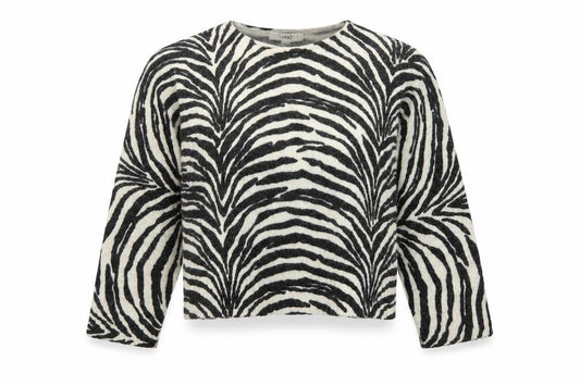Marks and Spencer Women's Black M Zebra Animal Print Knit Jumper