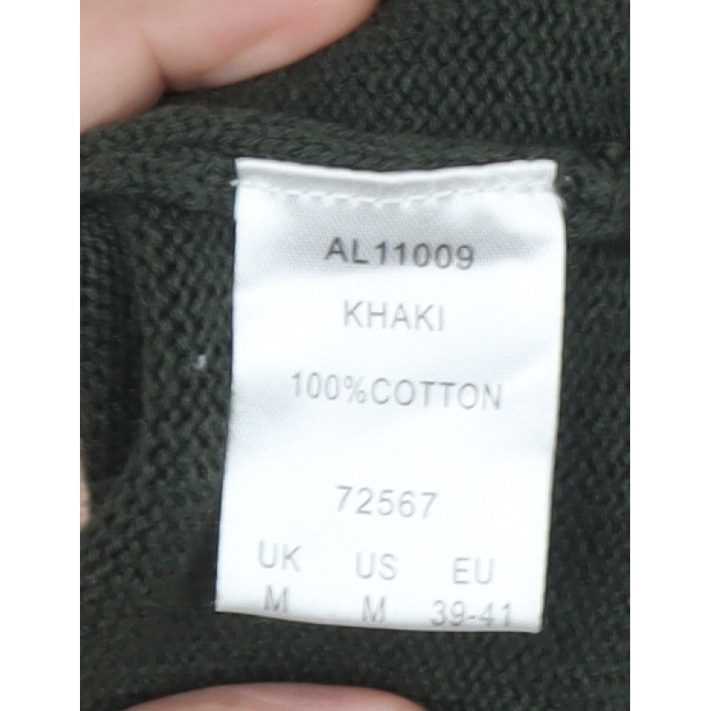 Cotton Traders Men’s Green Cotton Crew Neck Pullover Jumper M