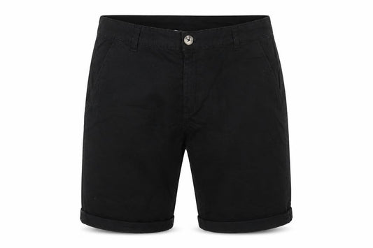 Crosshatch Men’s Black 32W Chino Shorts Cotton Stretch Casual