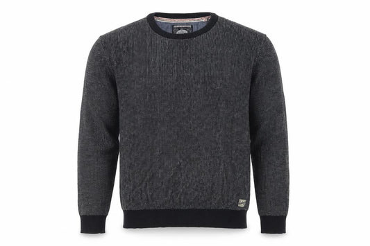 St George by Duffer Mens Grey Cotton Knit Crew Neck Pullover Jumper M