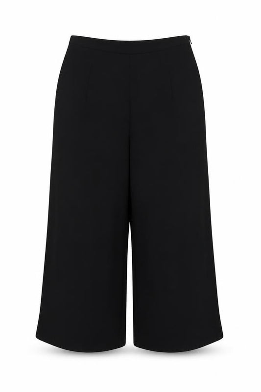 Next Women’s Black UK 12 High Rise Wide-Leg Smart Trousers