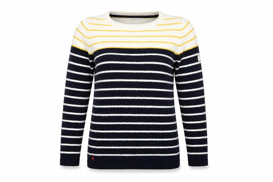 Joules Women’s Multicoloured UK 6 Striped Crew Neck Knit Pullover Jumper