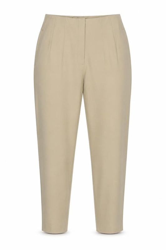 Marks & Spencer Women's Beige UK 12 Short Tapered Trousers