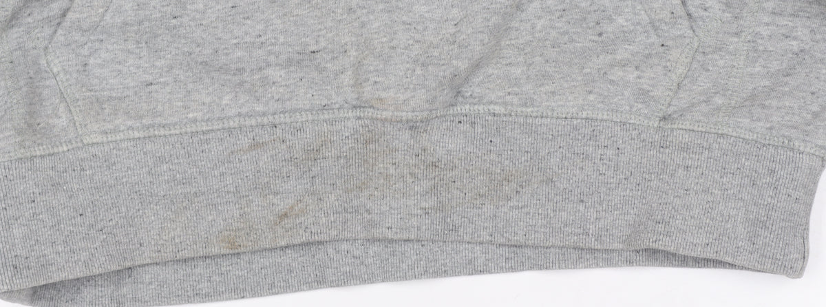 Jack Wills Women Grey White UK 10 Pullover Hoodie Logo Colourblock