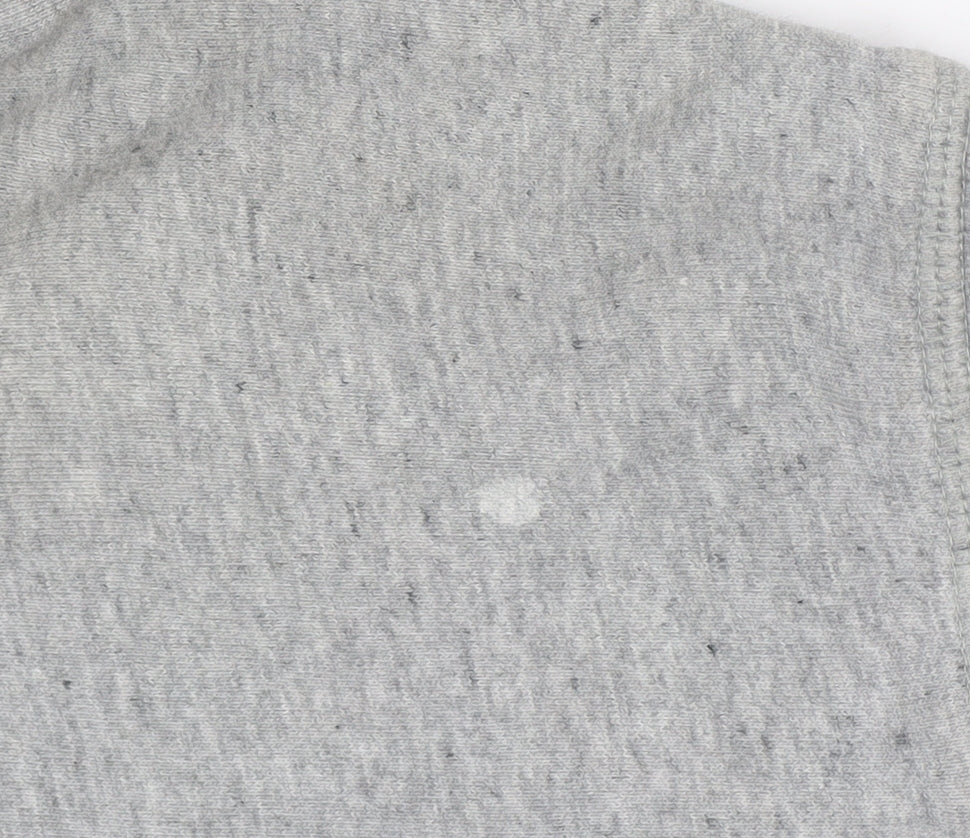Jack Wills Women Grey White UK 10 Pullover Hoodie Logo Colourblock