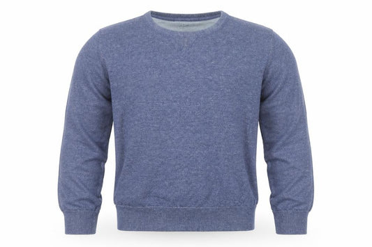 H&M L.O.G.G. Men’s Blue Cotton Crew Neck Knit Jumper XL