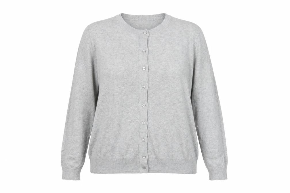 Marks & Spencer Women Grey Size 18 Fine Knit Button Cardigan