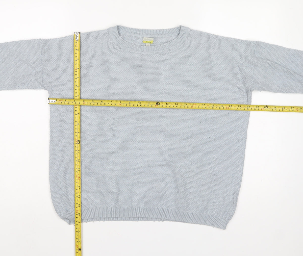 Hobbs NW3 Women’s Light Blue UK 8 Crew Neck Knit Pullover Jumper