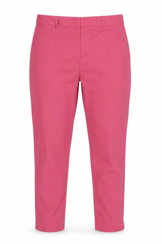 M&S Women Pink UK 14 Long Tapered Chino Trousers Pockets