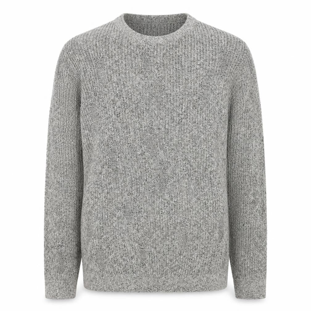 Topman Men’s Grey Cable Knit Crew Neck Pullover Jumper Size L