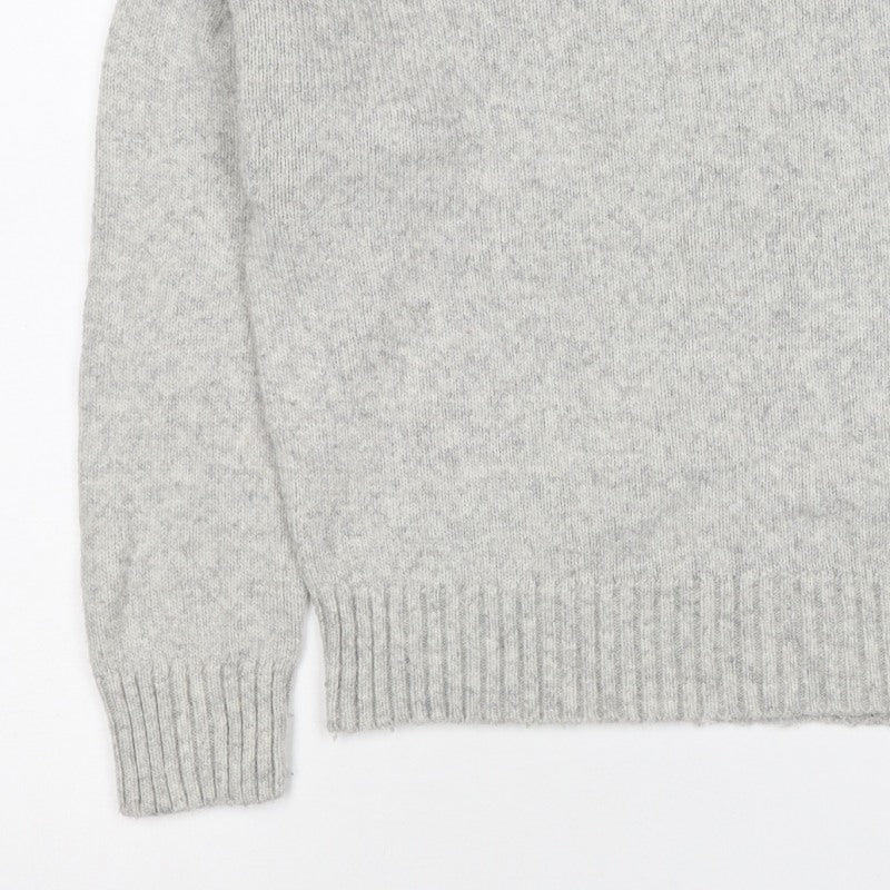 New Look Women’s Grey S Crew Neck Knit Pullover Jumper