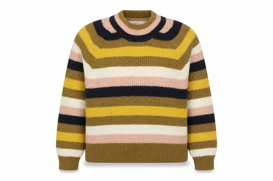 Madewell Women's XS Multicoloured Striped Merino Wool Pullover Jumper