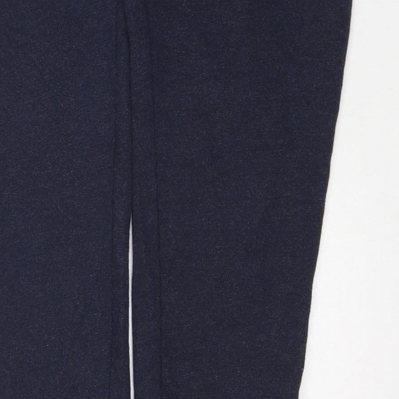 Next Men’s Navy Blue Small Regular Jogger Sweatpants Zip Pockets