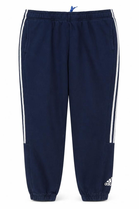 adidas Men Blue 2XL Three Stripe Drawstring Track Pants Joggers