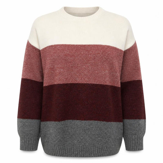 H&M Women’s Multicoloured Size 14 Glitter Colour Block Knit Jumper