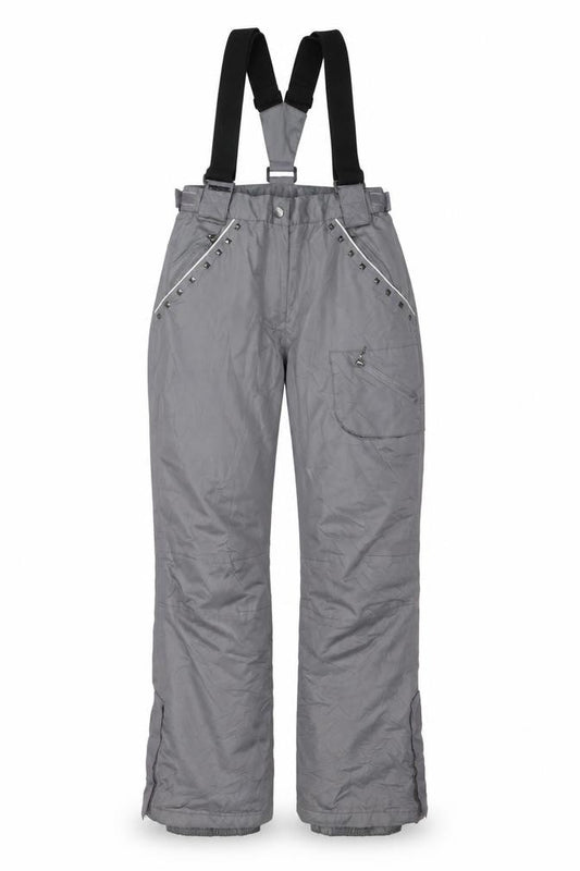 Killtec Women’s Grey UK 14 Snow Salopettes Ski Trousers Braces