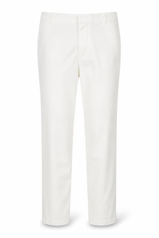 Zara Basic Women White UK 10 Straight Leg Tailored Trousers