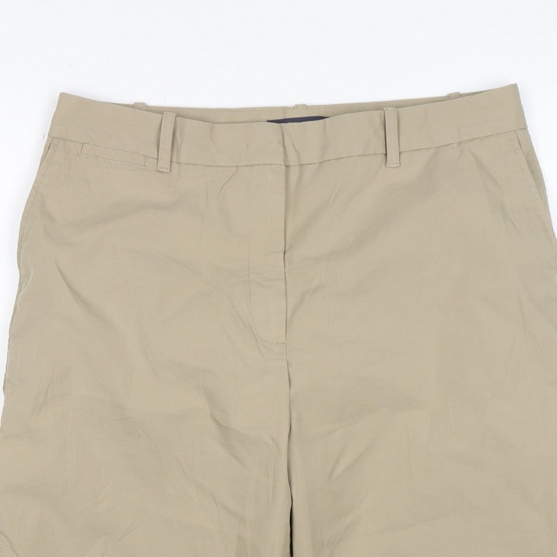 Marks and Spencer Women Beige Size 14 Bermuda Shorts Lightweight