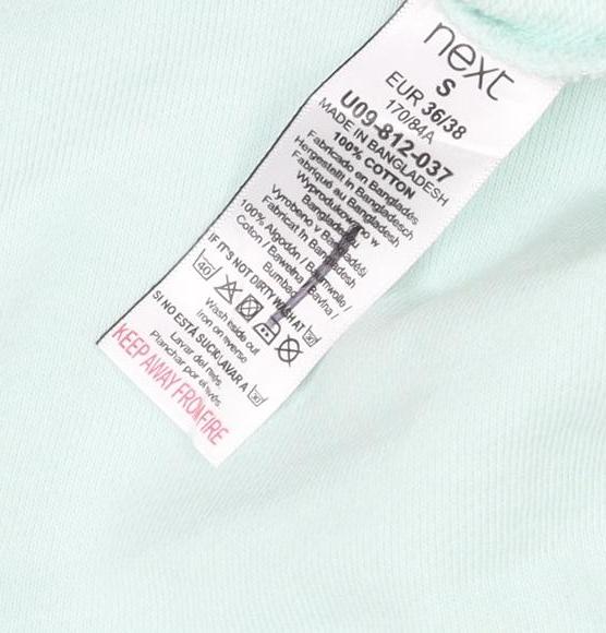 Next Women’s Mint Green Sequin Stripe Crew Neck Sweatshirt Size S