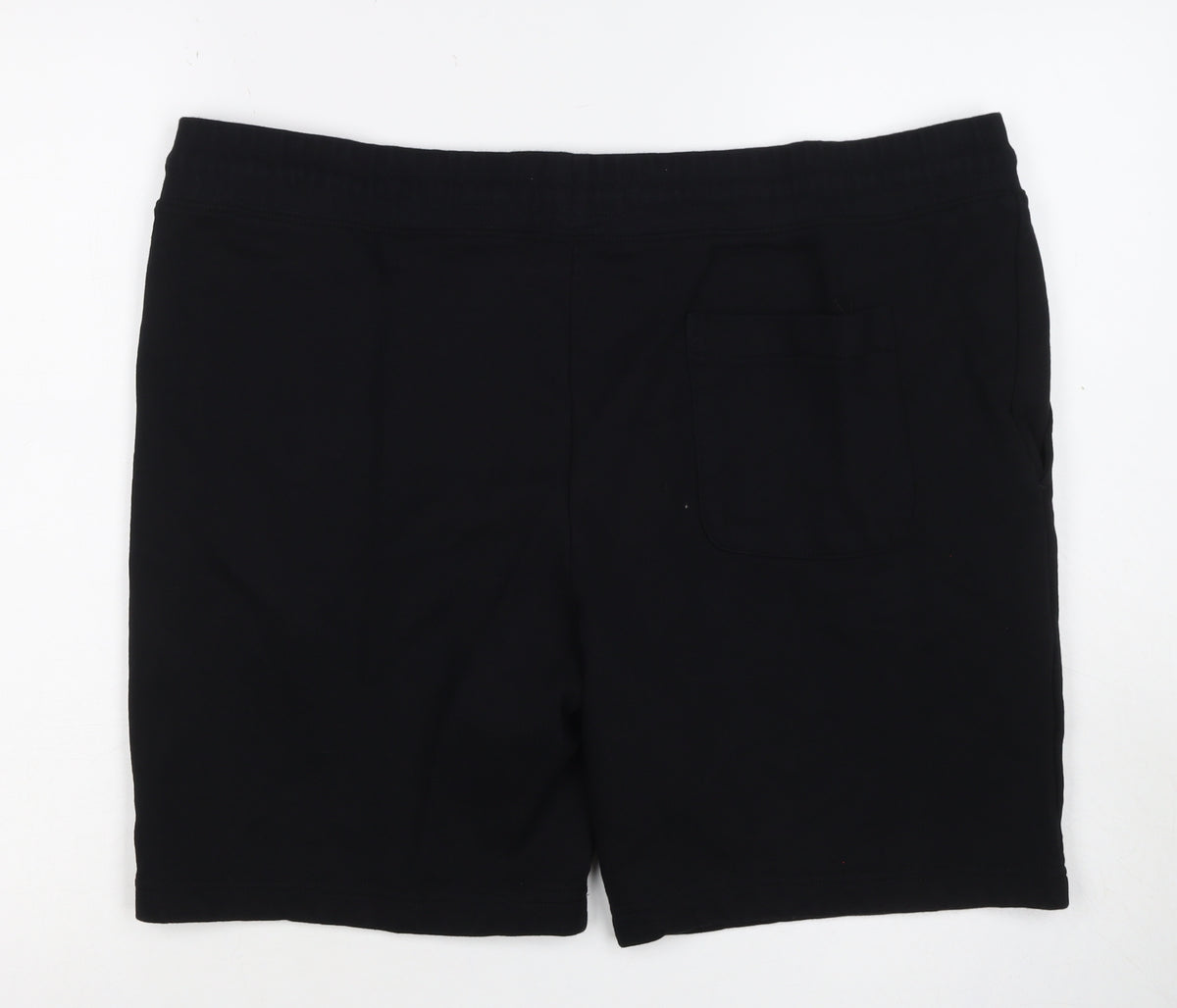 M&S Men’s Black 2XL Regular Fit Drawstring Sweat Shorts