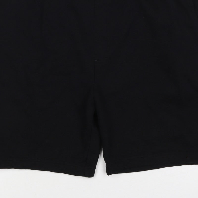 M&S Men’s Black 2XL Regular Fit Drawstring Sweat Shorts