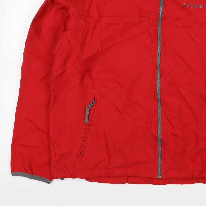 Columbia Men’s Red XL Omni-Shield Softshell Full Zip Outdoor Jacket