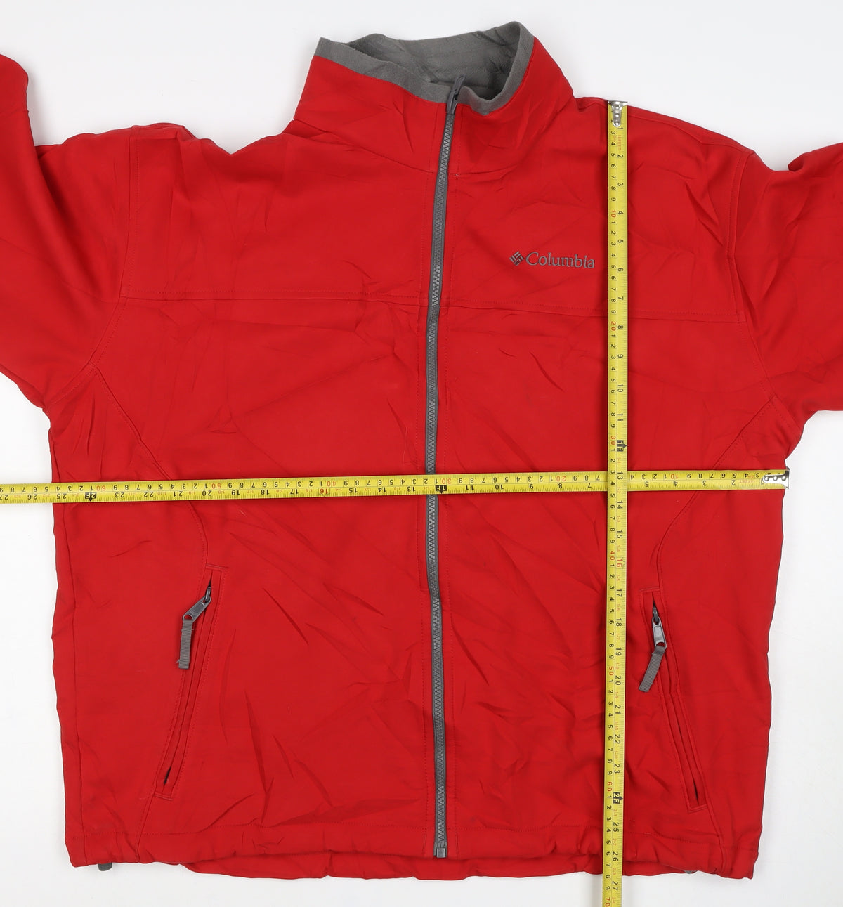Columbia Men’s Red XL Omni-Shield Softshell Full Zip Outdoor Jacket