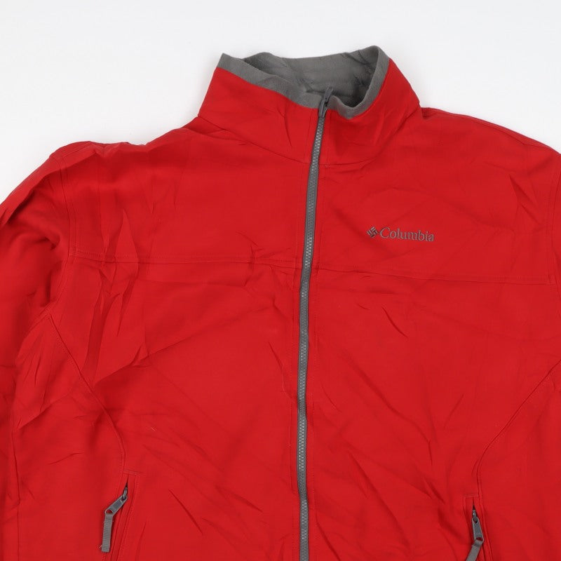 Columbia Men’s Red XL Omni-Shield Softshell Full Zip Outdoor Jacket
