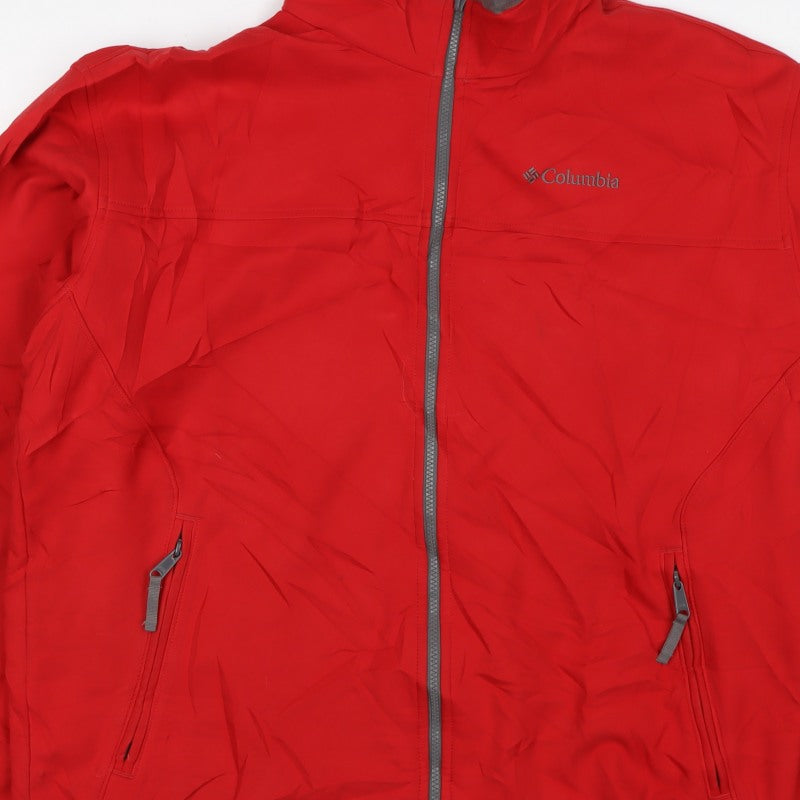 Columbia Men’s Red XL Omni-Shield Softshell Full Zip Outdoor Jacket