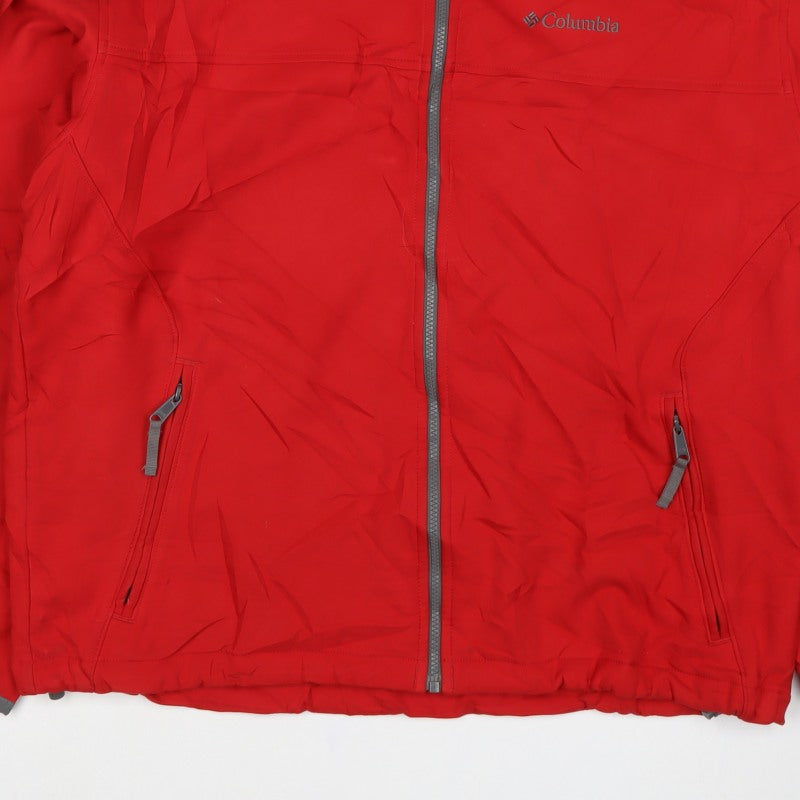 Columbia Men’s Red XL Omni-Shield Softshell Full Zip Outdoor Jacket