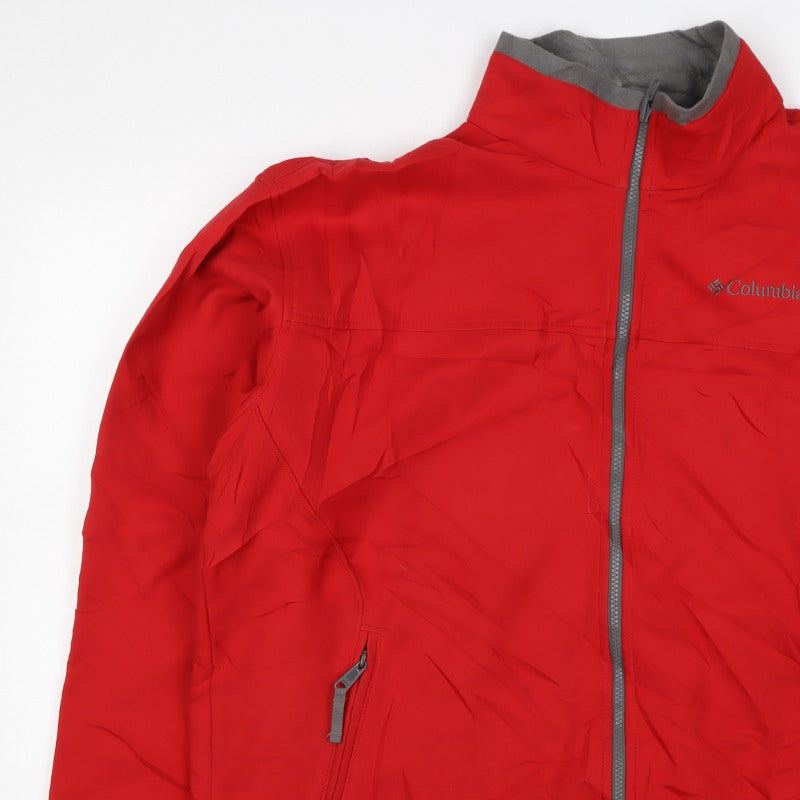 Columbia Men’s Red XL Omni-Shield Softshell Full Zip Outdoor Jacket
