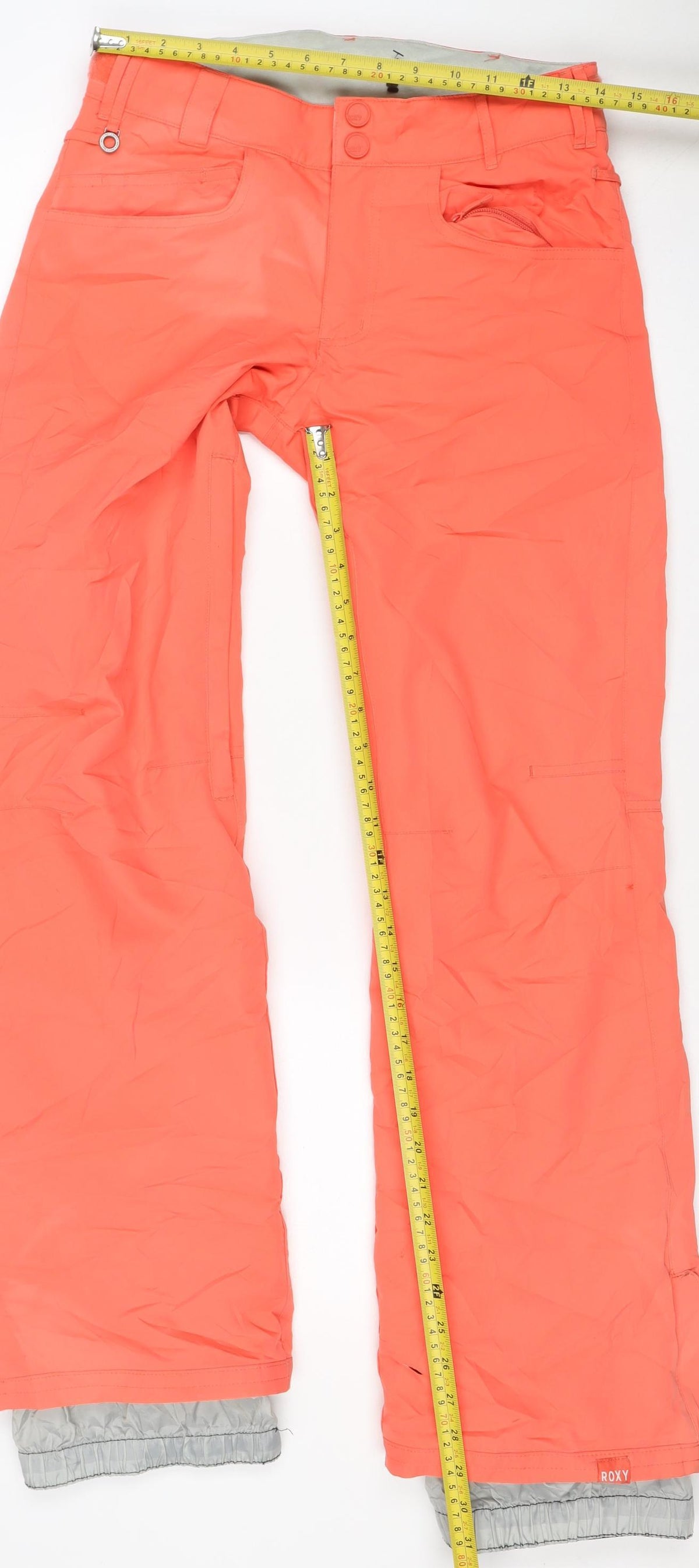 Roxy Women Orange XS Snow Pants Ski Trousers Regular Fit