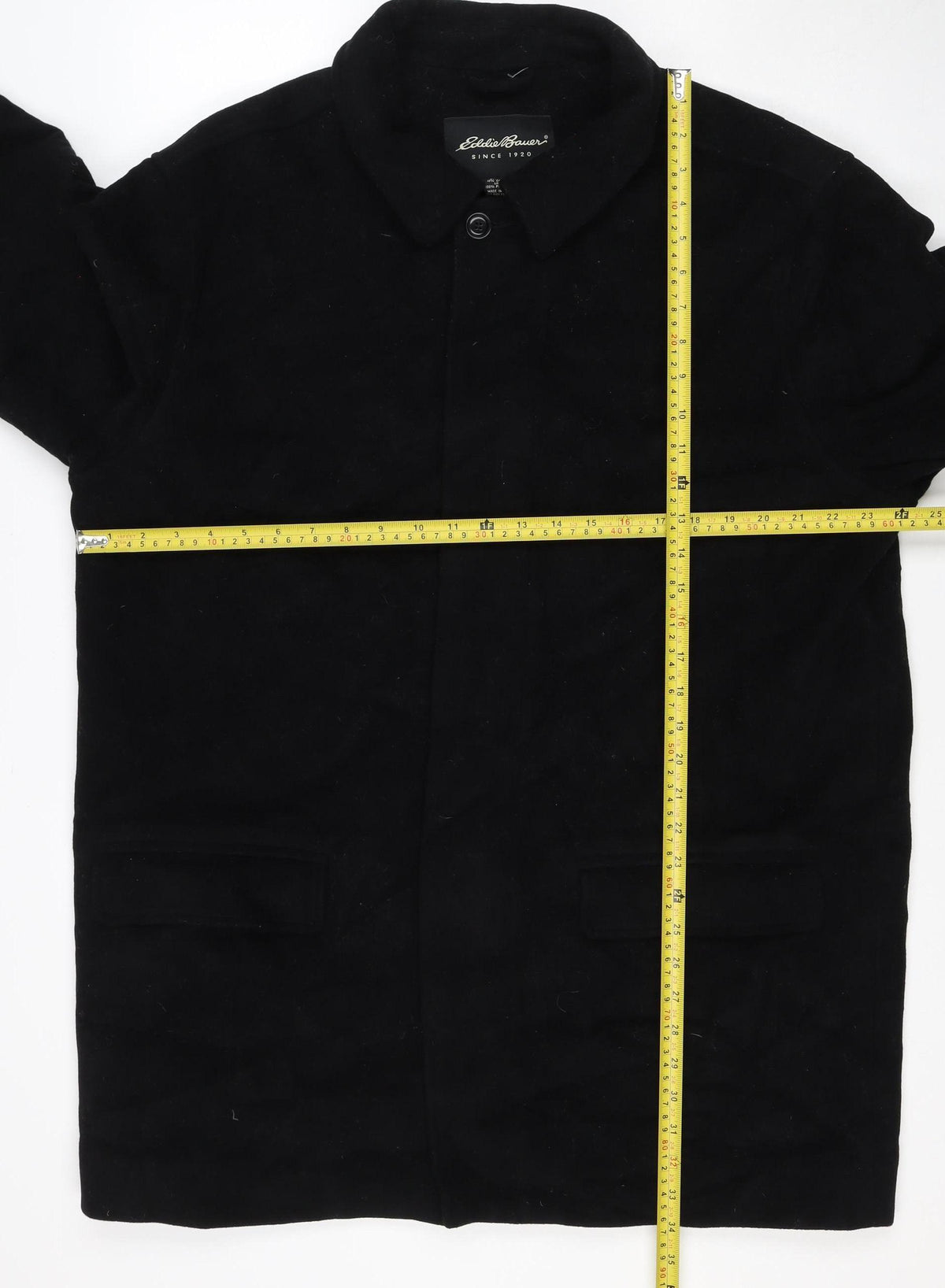 Eddie Bauer Women’s Black L Wool Cashmere Collared Jacket