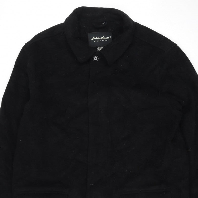 Eddie Bauer Women’s Black L Wool Cashmere Collared Jacket