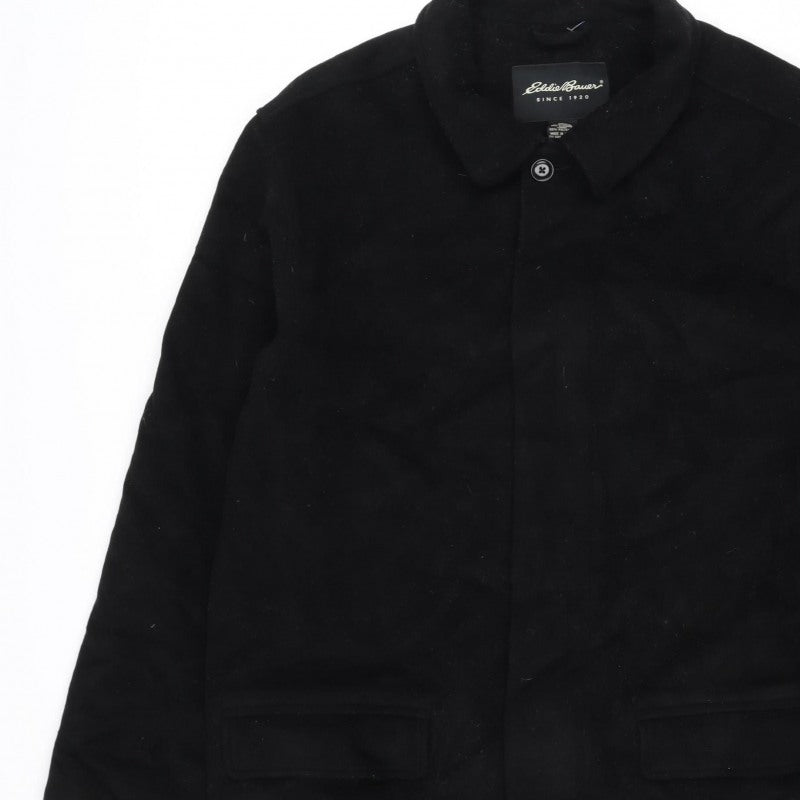 Eddie Bauer Women’s Black L Wool Cashmere Collared Jacket