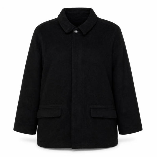 Eddie Bauer Women’s Black L Wool Cashmere Collared Jacket