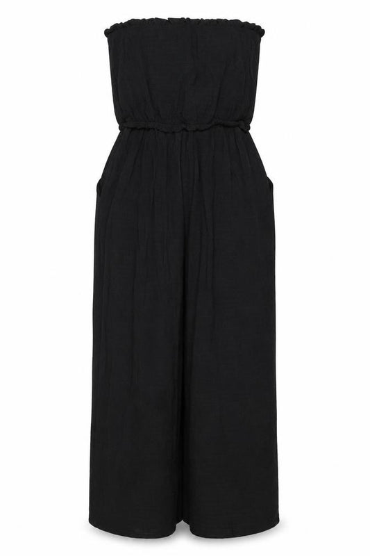 Next Women Black UK 16 Sleeveless Wide Leg Jumpsuit