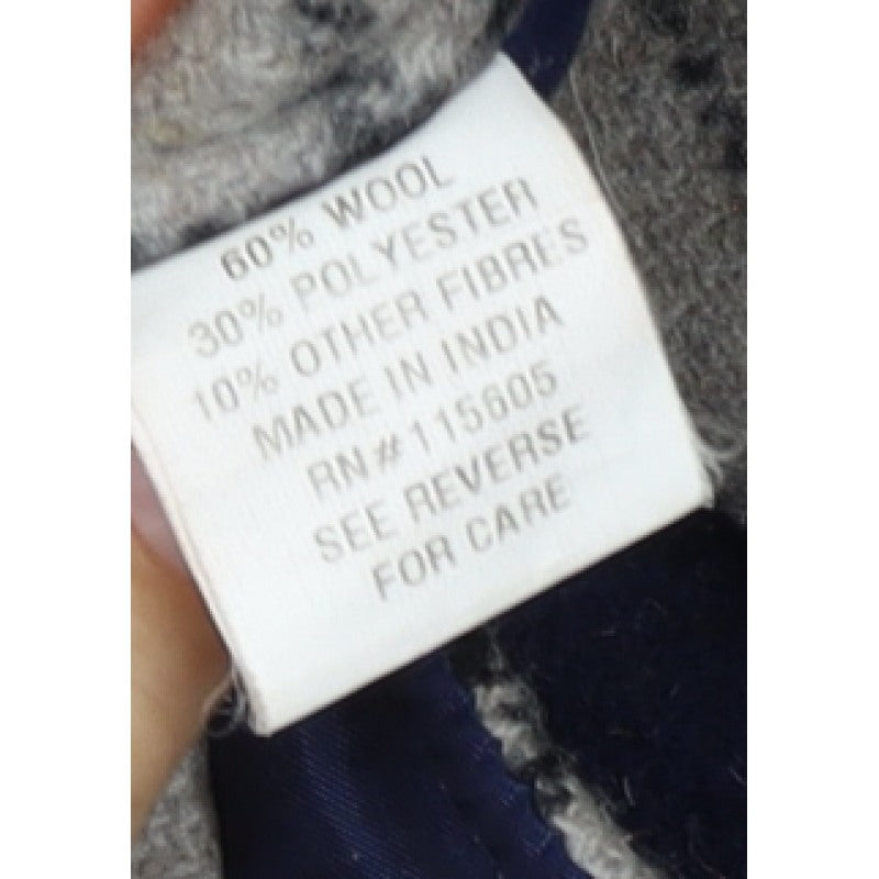 MINE Mens Blue Wool Blend Pea Coat Size M Buttoned Classic Jacket