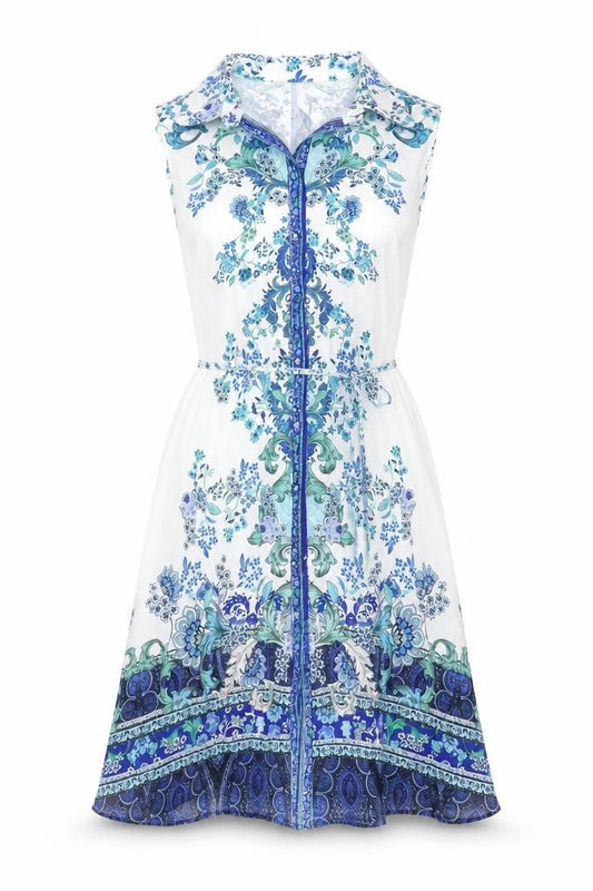 Lipsy London Women Multicoloured UK 14 Floral Kaftan Knee Length Dress